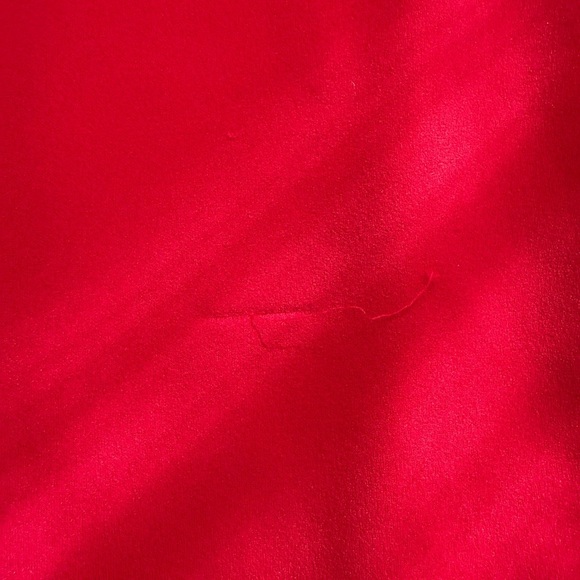 Lulu’s Lucette Red Sleeveless Ruffled Mermaid Dress size xl see pics for flaw - Picture 4 of 5